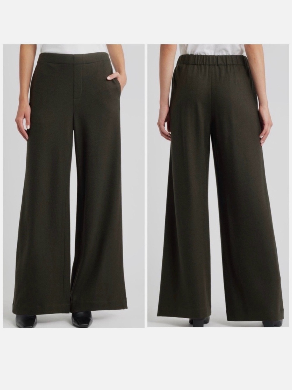 NEW Rag & Bone Melanie Japanese Wool Pants Army Green Large